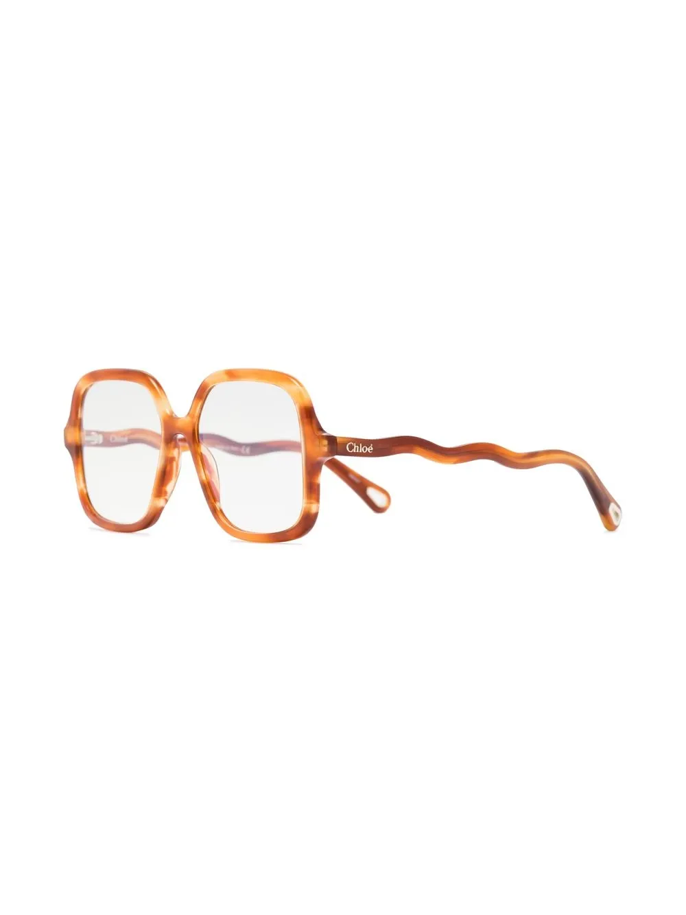 Chloé Eyewear wavy arms square-frame glasses | Image 2