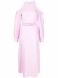 Stella McCartney cold-shoulder belted dress - Pink