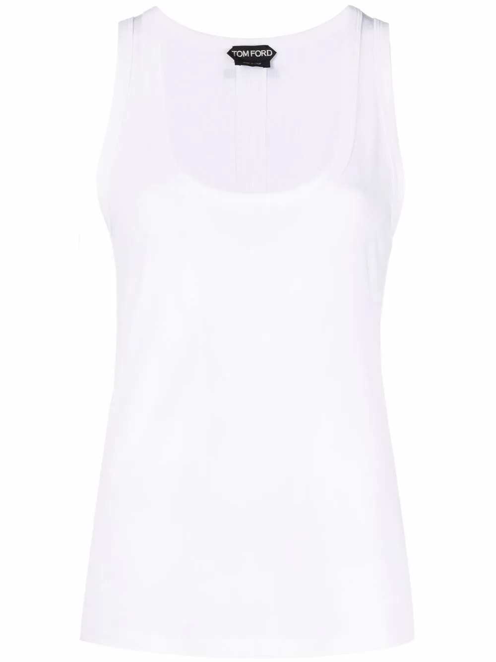 

TOM FORD top con cuello redondo - Blanco