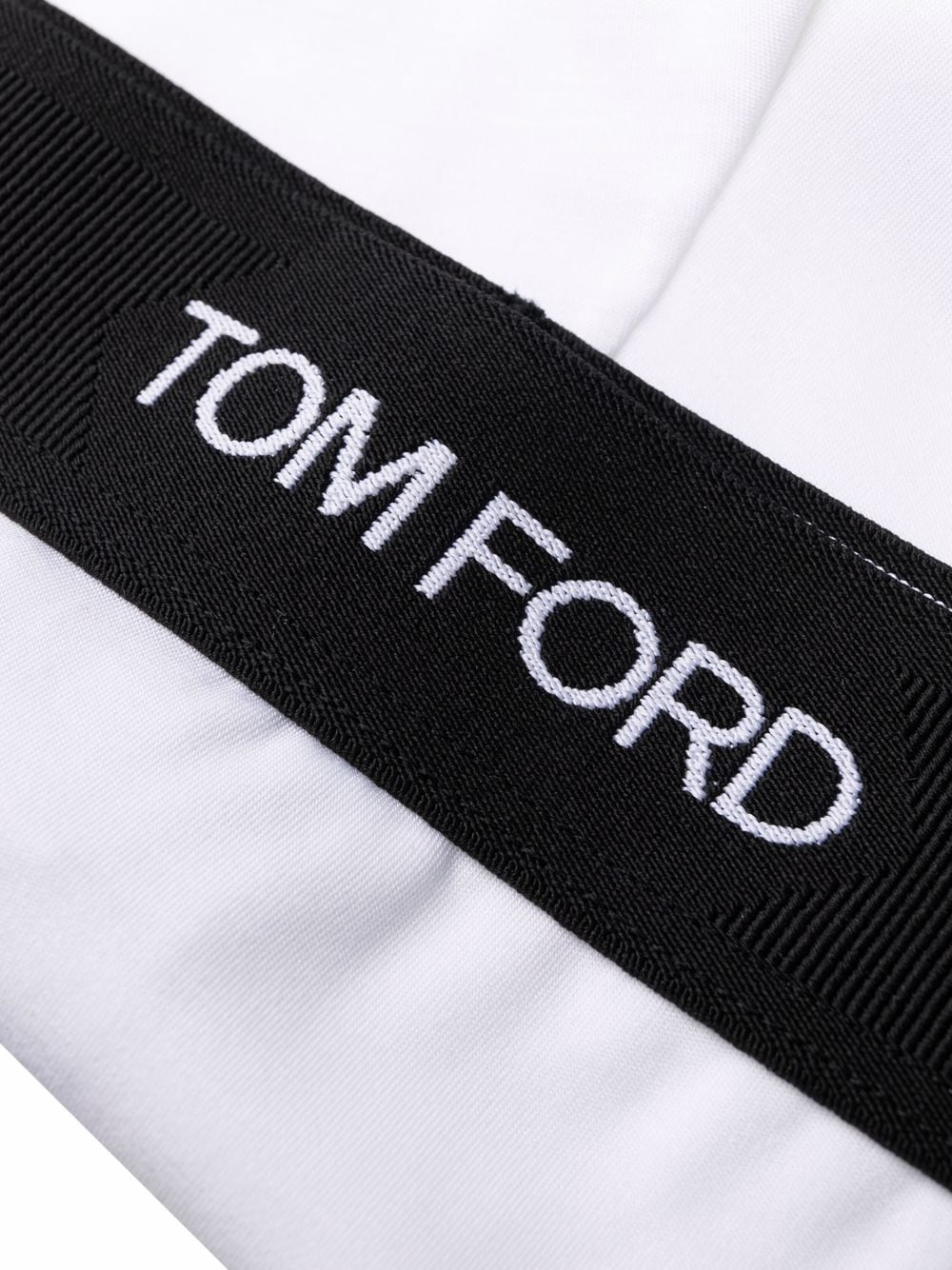 Shop Tom Ford Logo-print Boxer Briefs In White