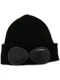 C.P. Company Kids goggle knitted beanie hat - Black