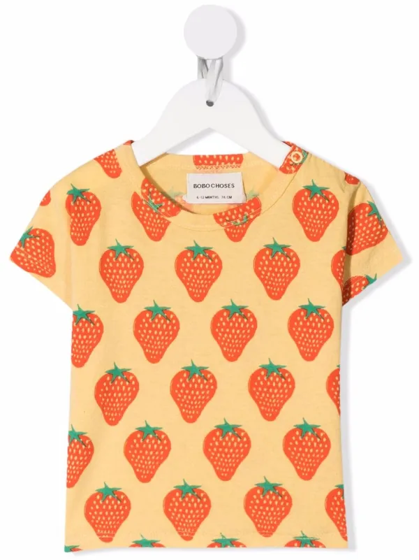 Bobo Choses Strawberry Print T-shirt 