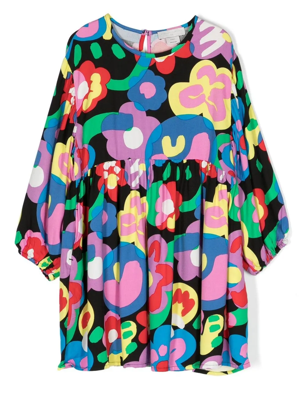 

Stella McCartney Kids vestido manga larga con estampado gráfico - Rosado