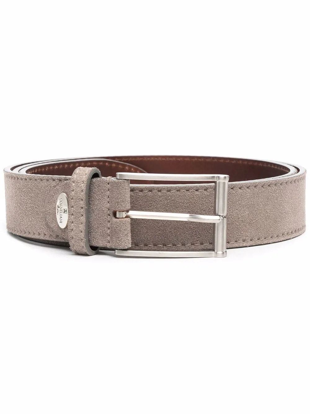 

Corneliani suede buckle belt - Neutrals