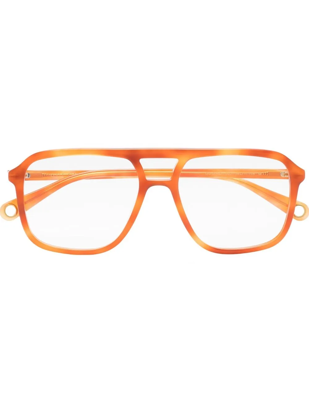 

Gucci Eyewear lentes con armazón estilo piloto - Naranja