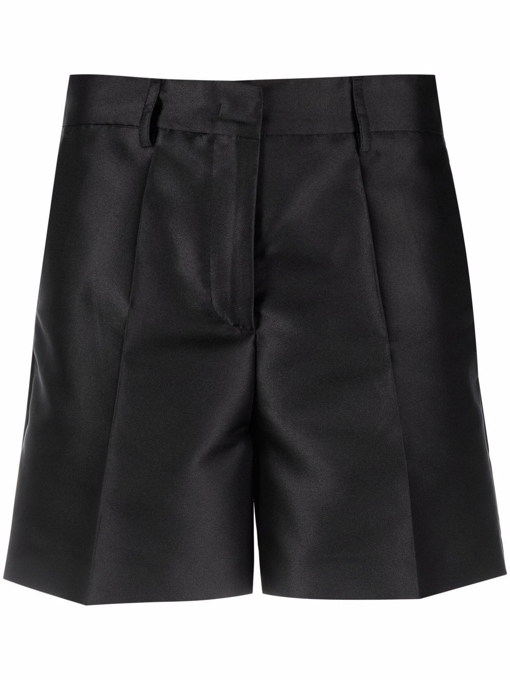 фото Blanca vita high-waisted satin tailored shorts