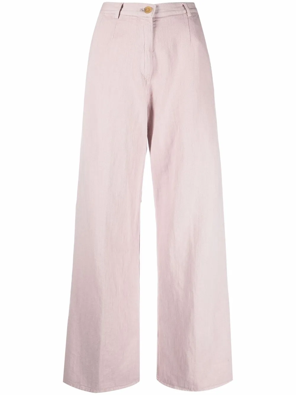 

Forte Forte pantalones anchos con bolsillos - Rosado