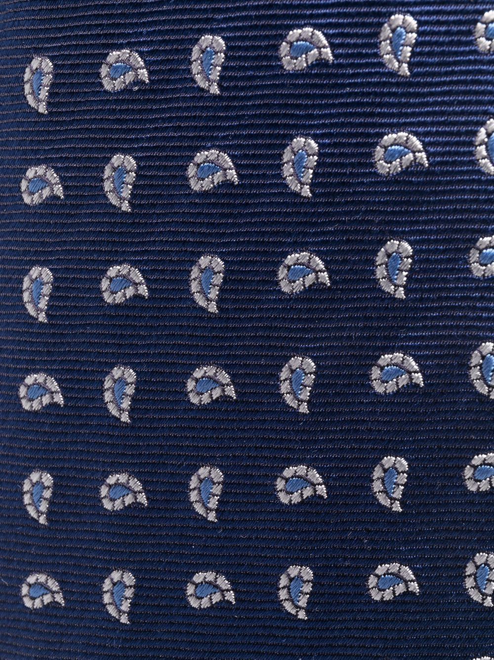 фото Corneliani шелковый галстук с вышитым узором пейсли