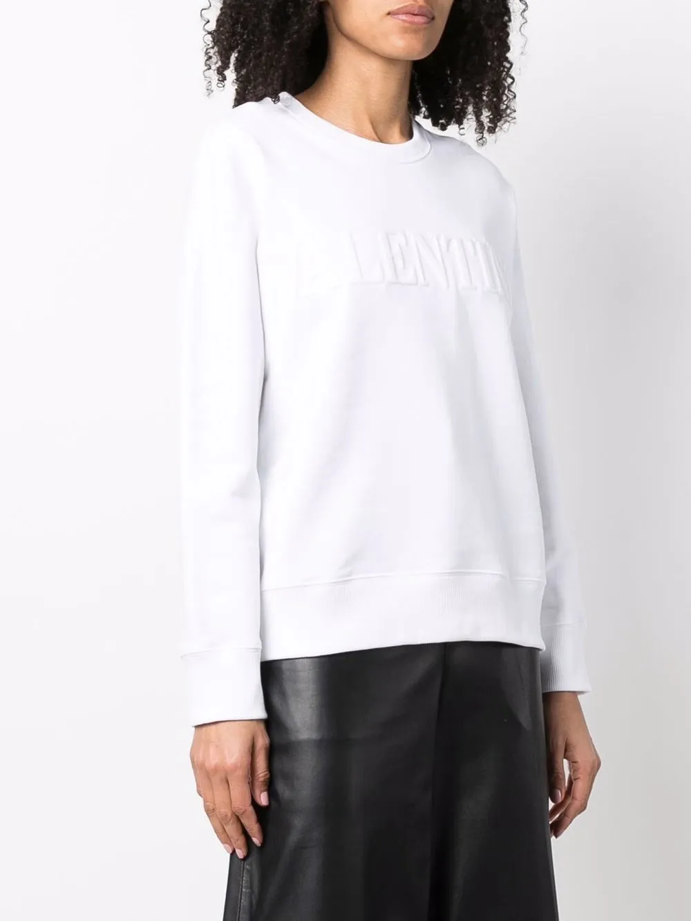  Valentino Garavani Sweatshirt Mit Logo Stickerei   Weiß 