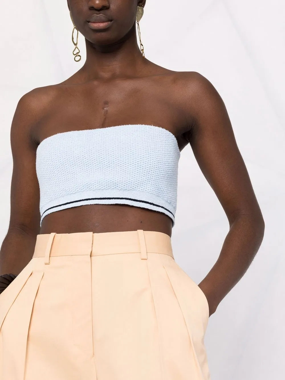 фото Jacquemus топ-бандо без бретелей