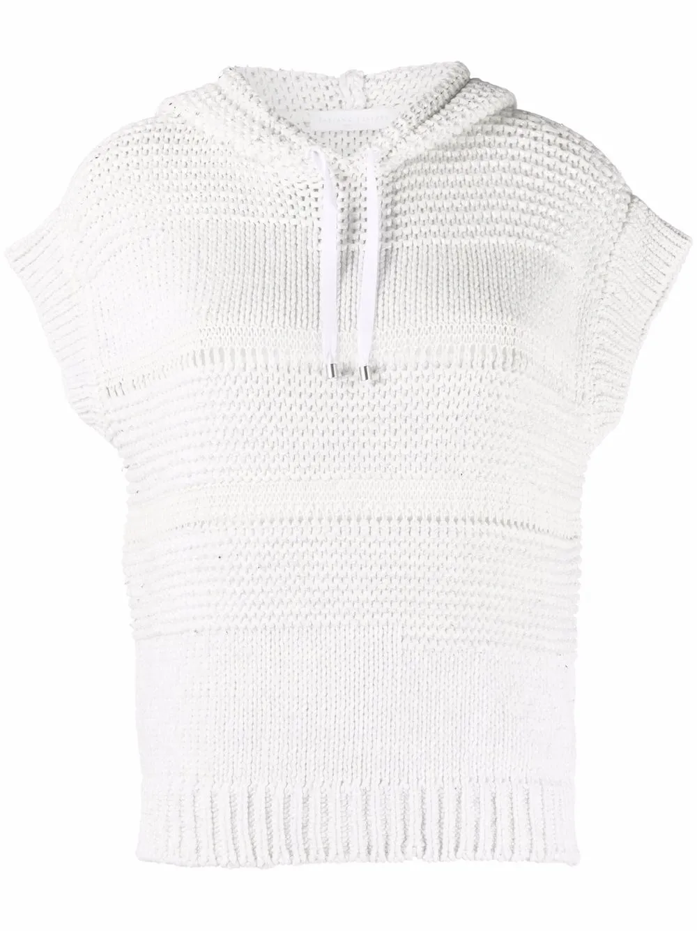 

Fabiana Filippi multiple-stitched knitted top - White