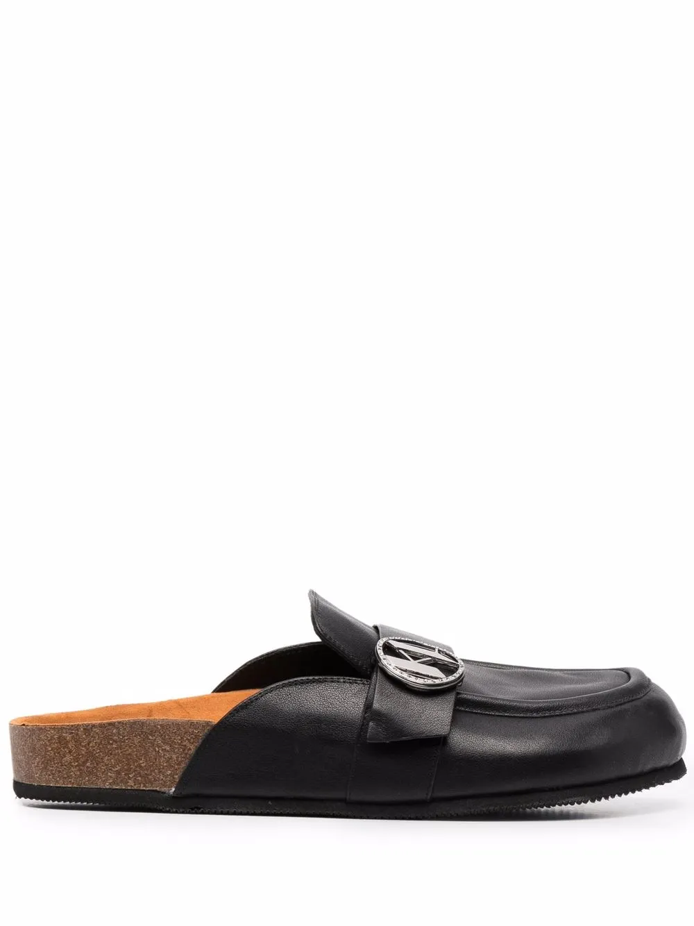 

Karl Lagerfeld mules Odessa con placa del logo - Negro