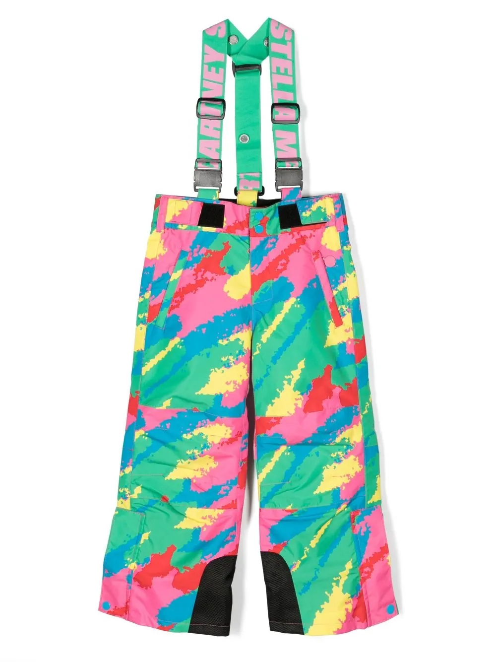 

Stella McCartney Kids pantalones para nieve con estampado espray - Verde