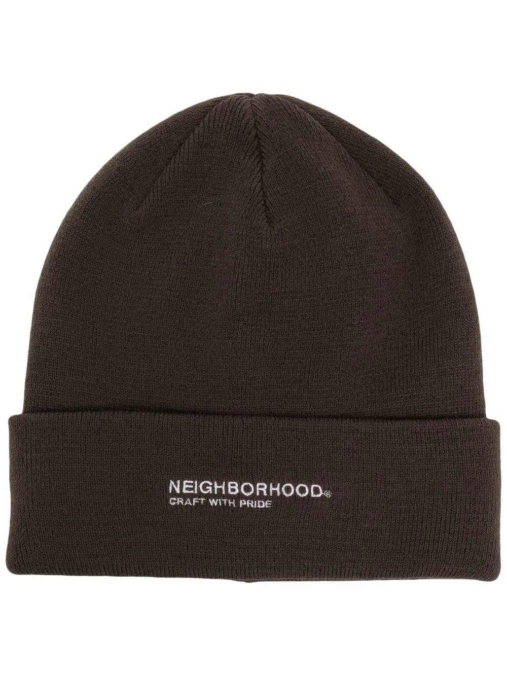 

Neighborhood gorro tejido de canalé con logo bordado - Gris