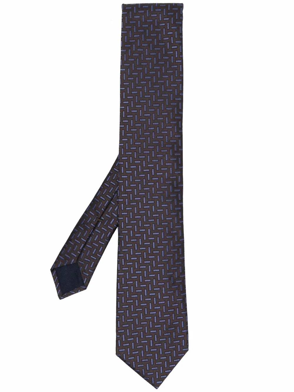 Corneliani шелковый галстук с вышивкой