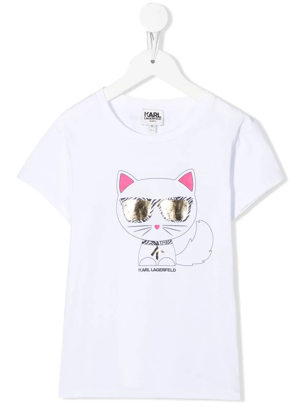 

Karl Lagerfeld Kids playera Choupette - Blanco