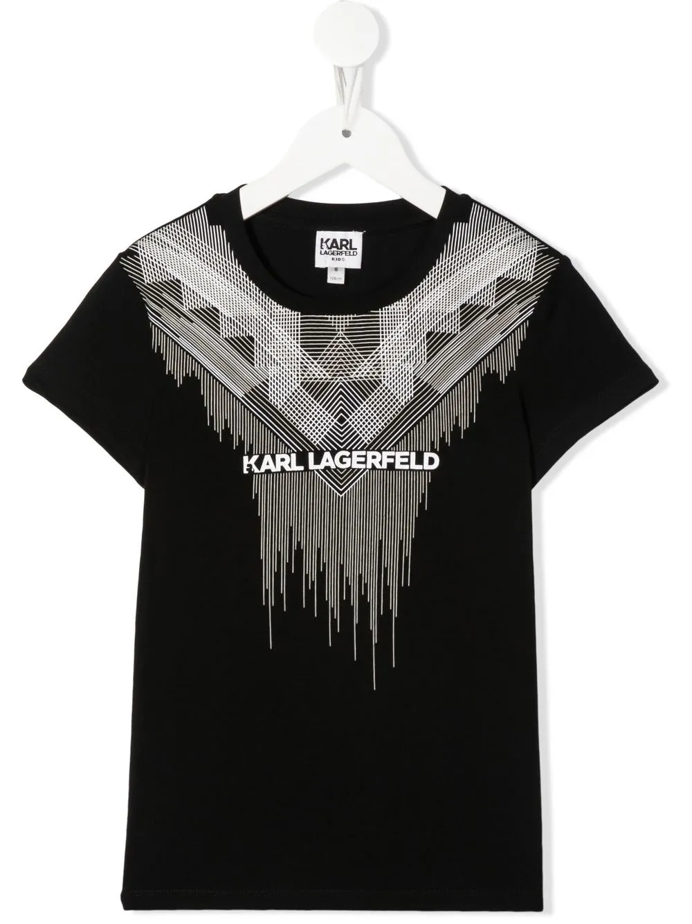 

Karl Lagerfeld Kids playera con logo estampado - Negro