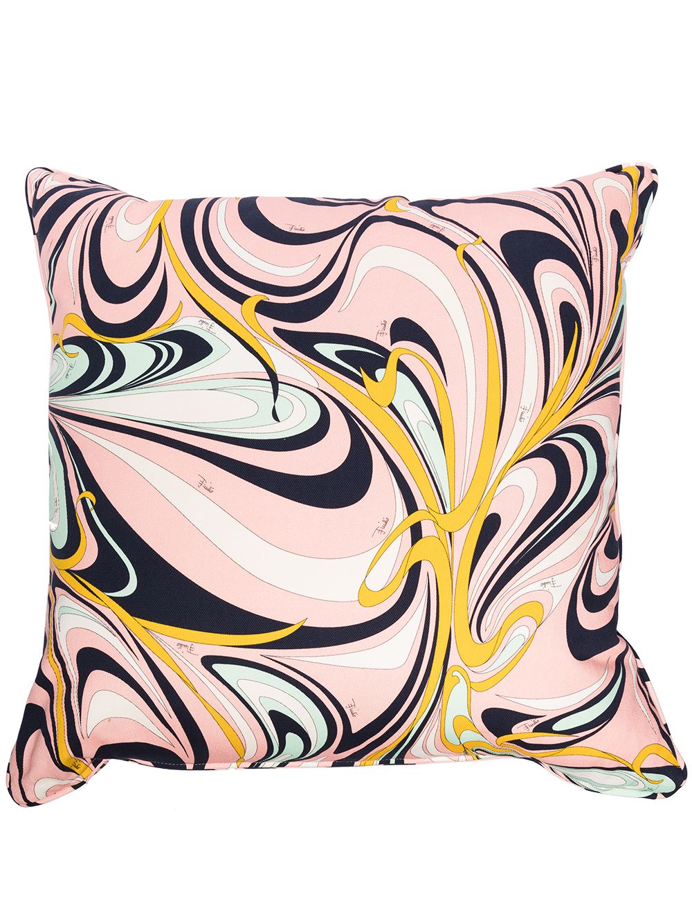 фото Emilio pucci onde-print square cushion