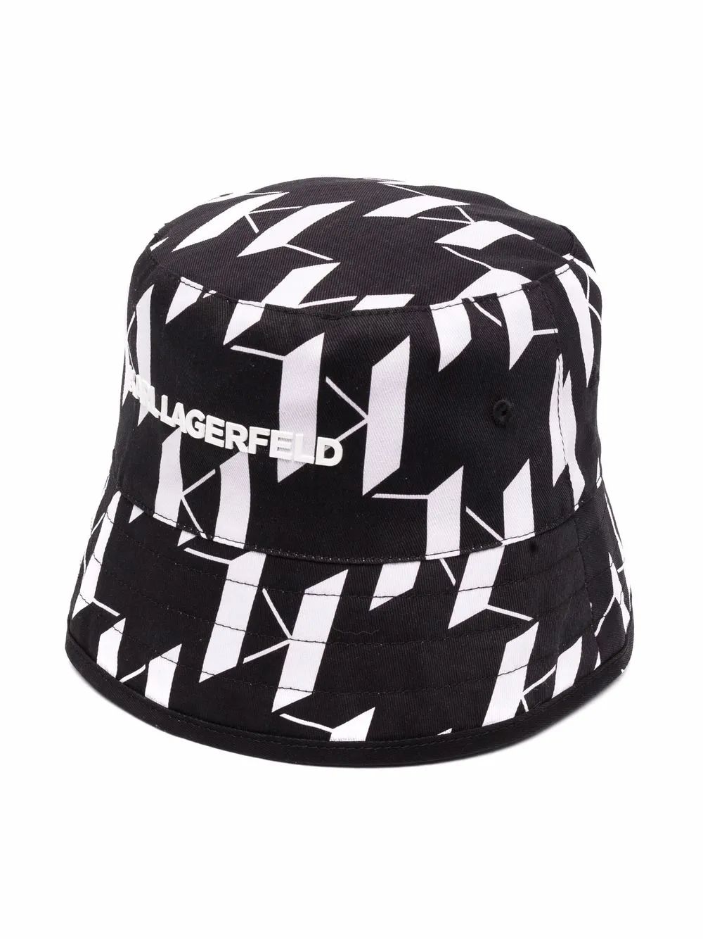 

Karl Lagerfeld Kids monogram-print bucket hat - Black