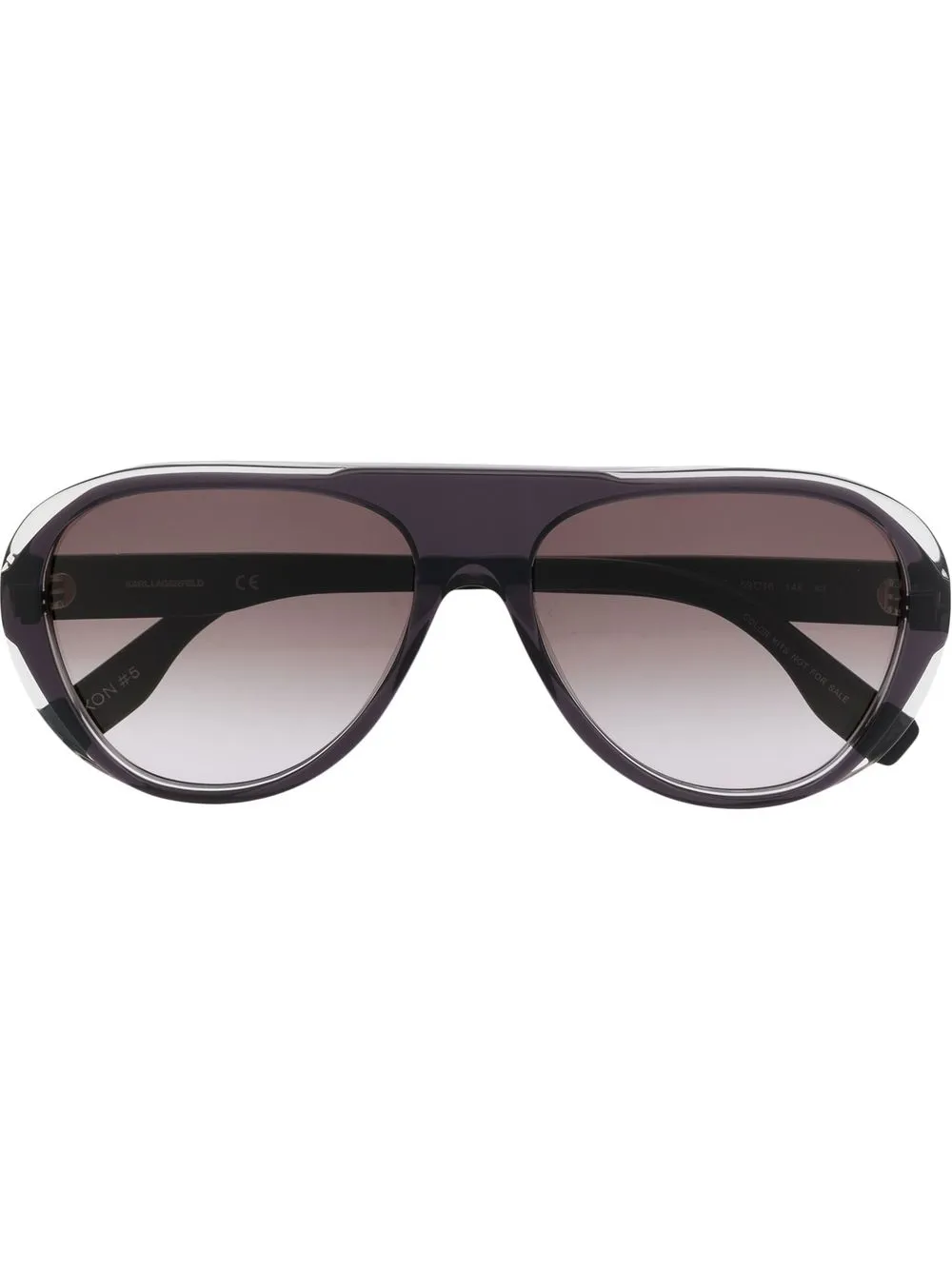 

Karl Lagerfeld lentes de sol Ikonik estilo piloto - Negro