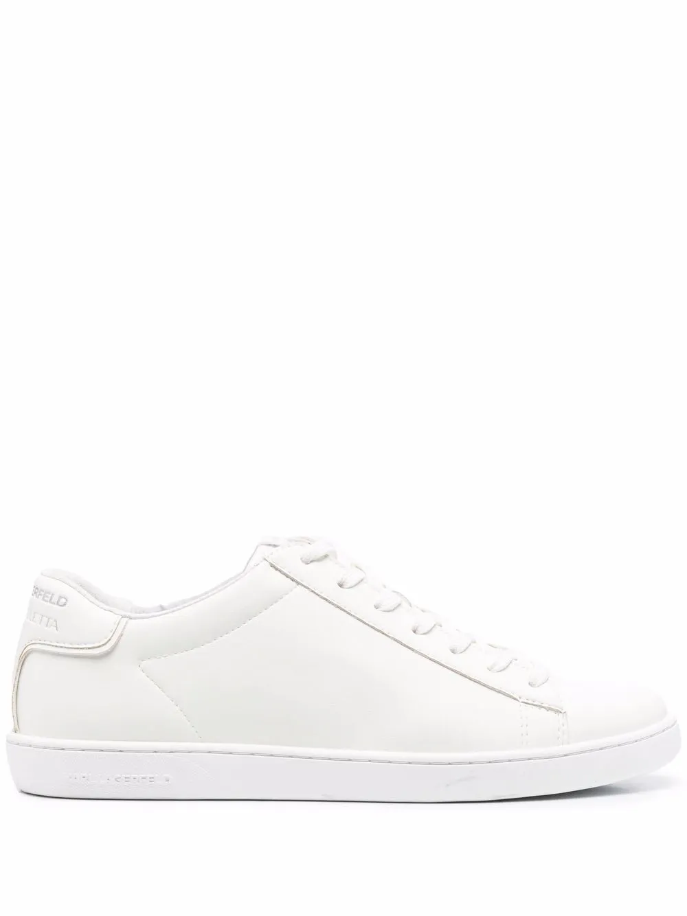 

Karl Lagerfeld tenis bajos con agujetas - Blanco