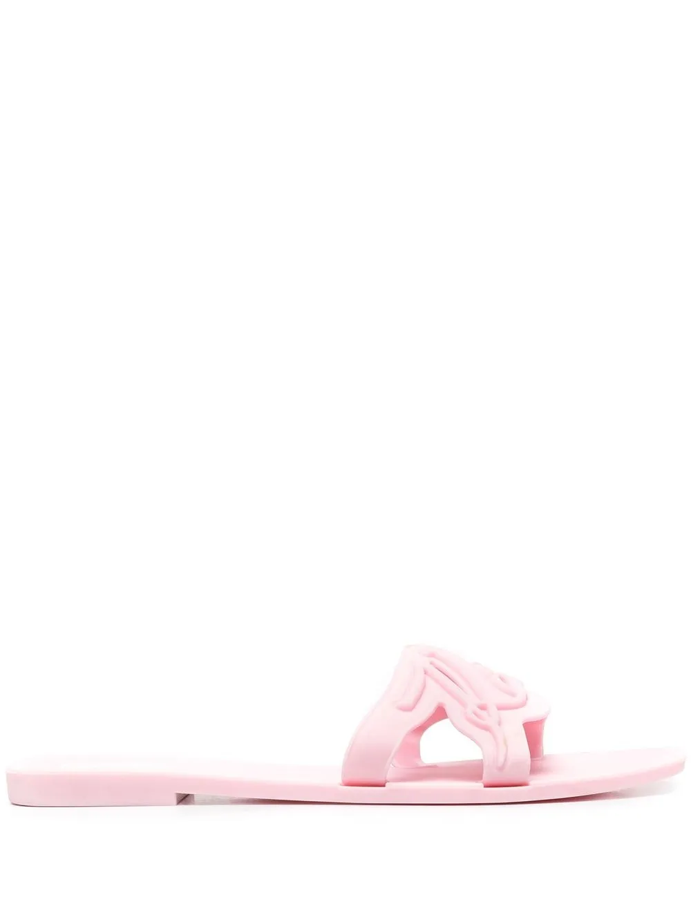

Karl Lagerfeld logo embossed slides - Pink