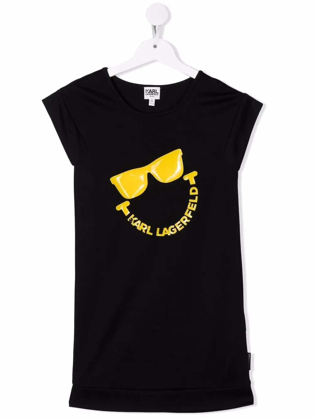 

Karl Lagerfeld Kids vestido estilo playera con logo de Karl Lagerfeld Kids x Smiley - Negro