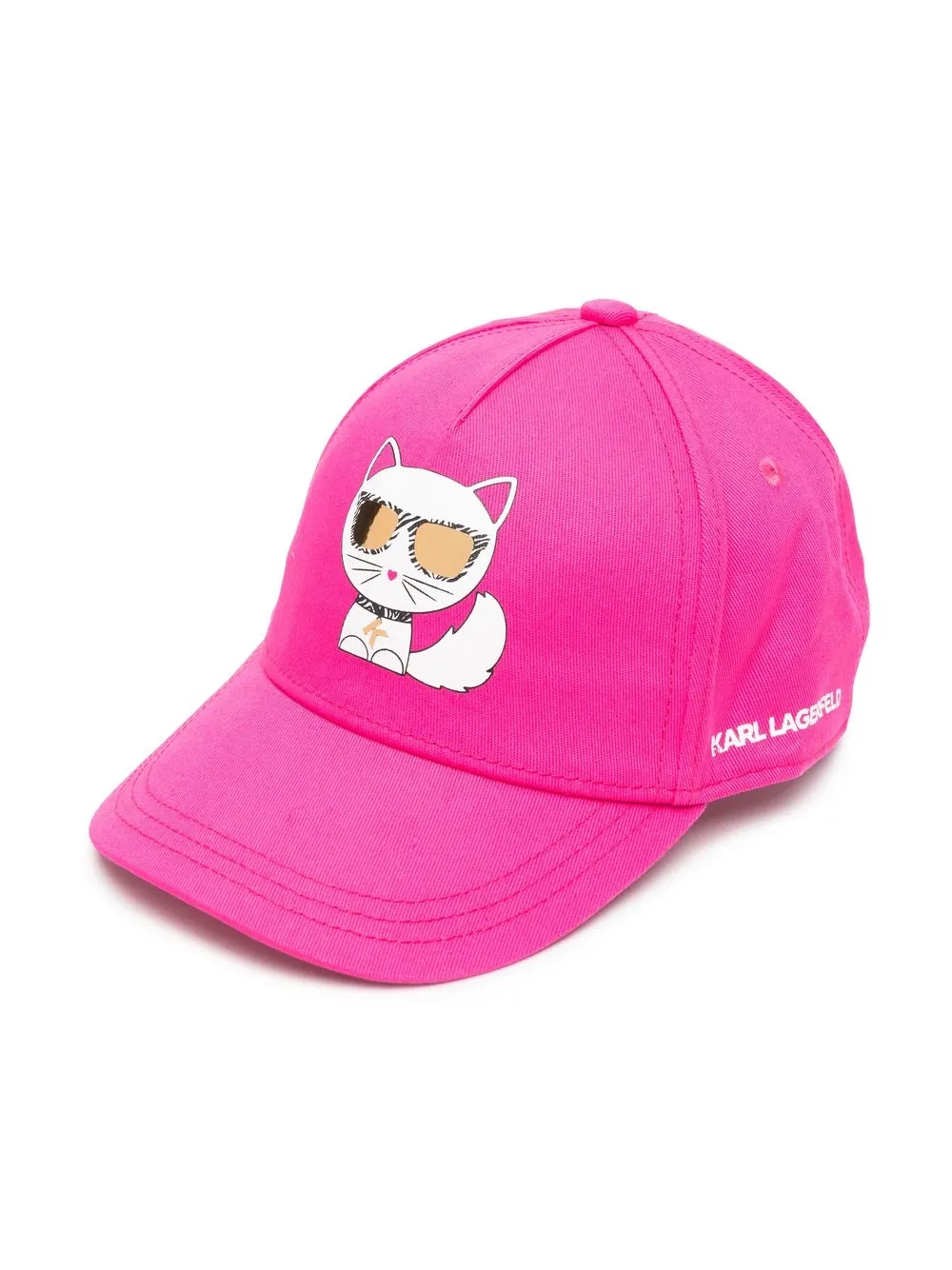 

Karl Lagerfeld Kids Choupette twill baseball cap - Pink