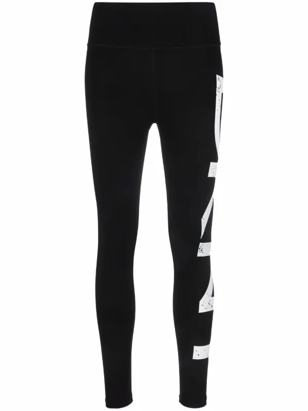 DKNY Cropped logo-print Leggings - Farfetch