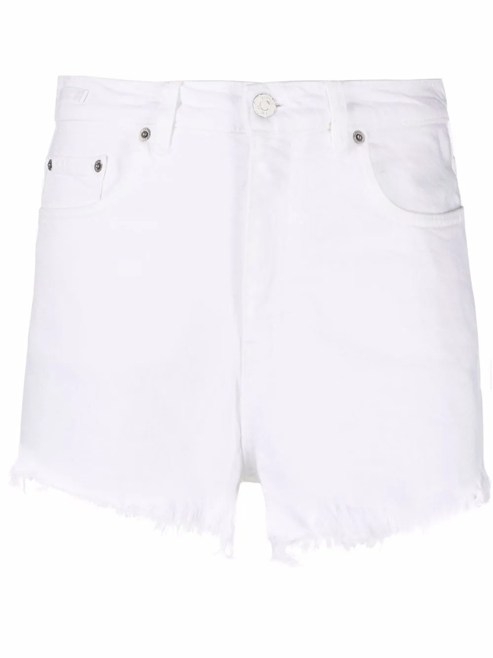 Haikure джинсовые шорты с бахромой
