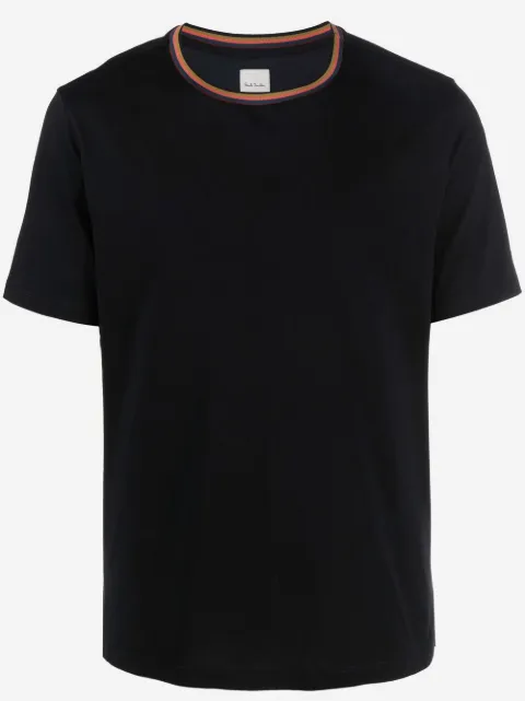Paul Smith stripe-trim organic cotton T-shirt