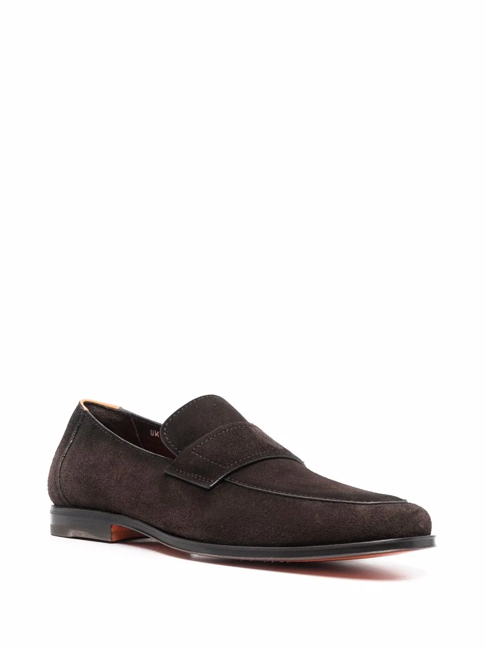 Santoni Suède loafers - Bruin