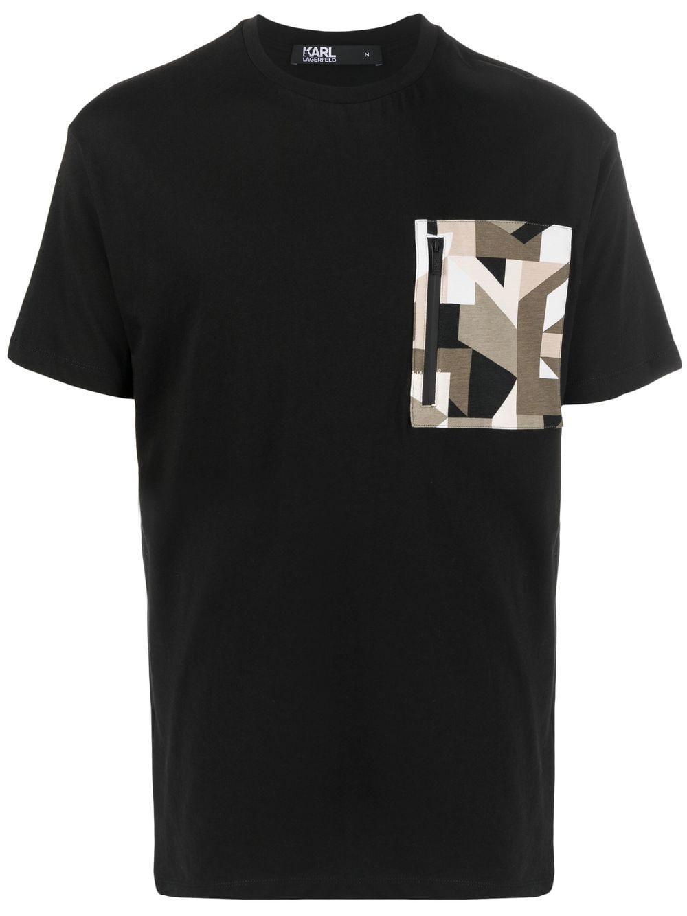 Karl Lagerfeld Kamo Pocket Short-sleeve T-shirt In Black | ModeSens