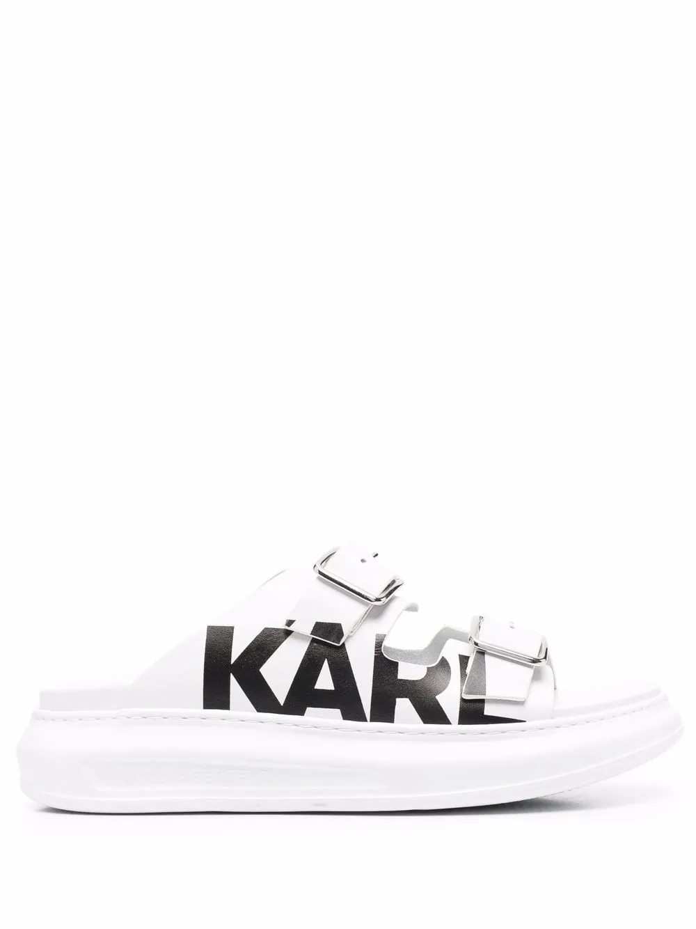 

Karl Lagerfeld Kapri double-strap sandals - White