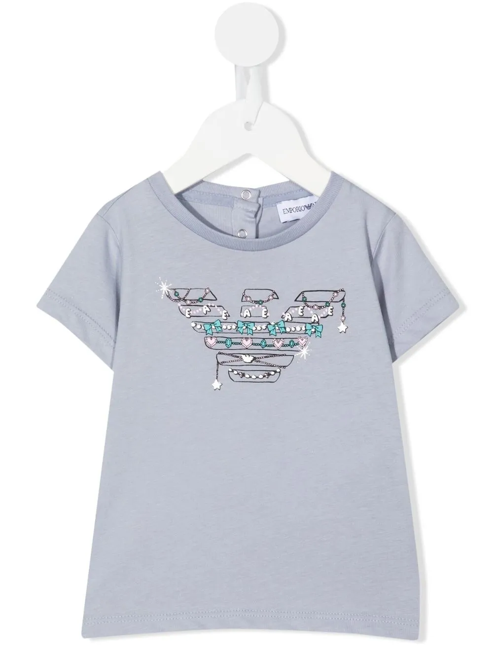 

Emporio Armani Kids logo-print T-shirt - Blue