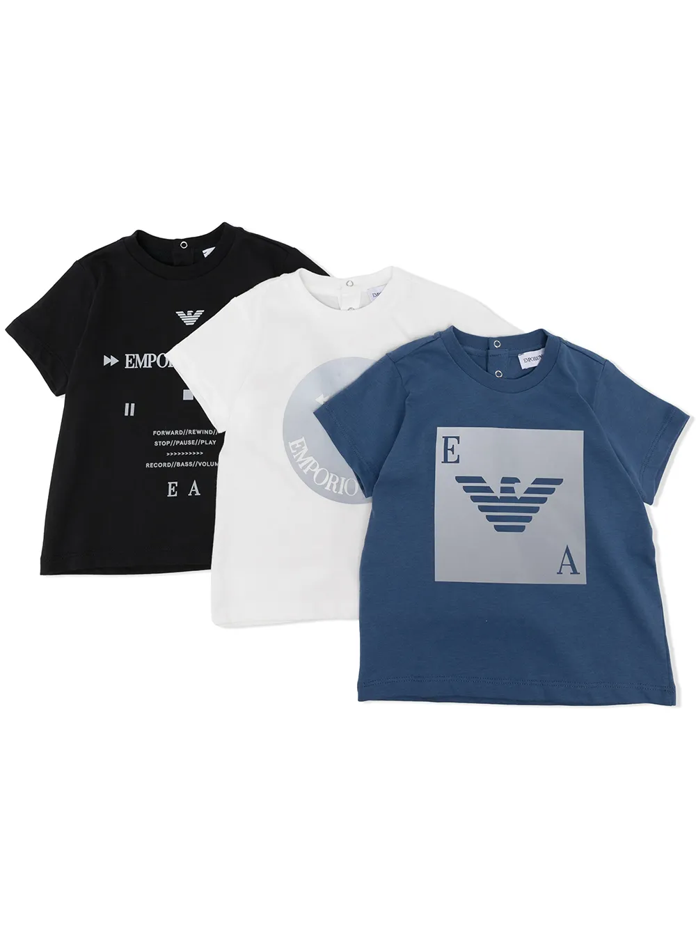 

Emporio Armani Kids logo-print short-sleeved T-shirt - Multicolour