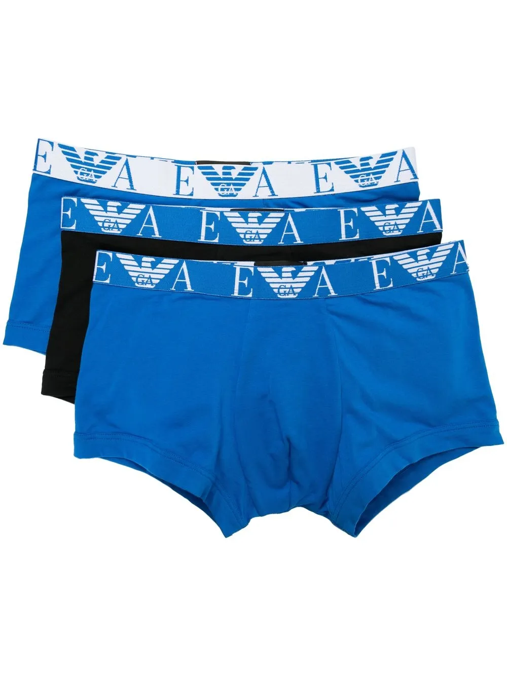 

Emporio Armani logo-waistband boxer pants - Blue