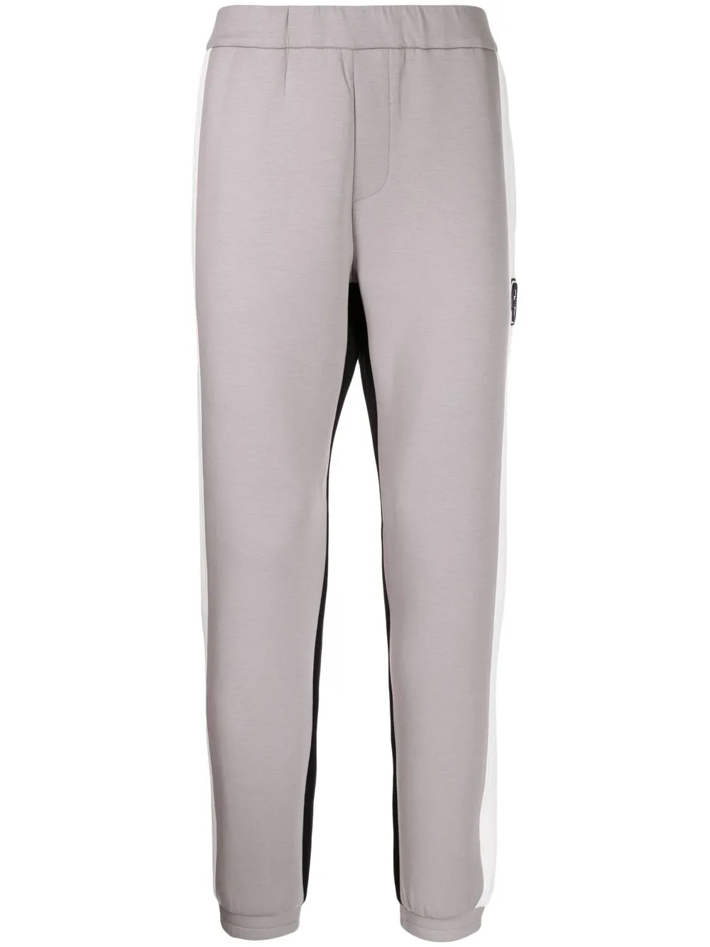 

Emporio Armani pantalones con diseño color block - Gris