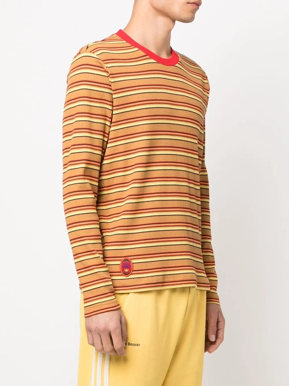 Shop Adidas Originals X Wales Bonner Long-sleeved T-shirt In Yellow