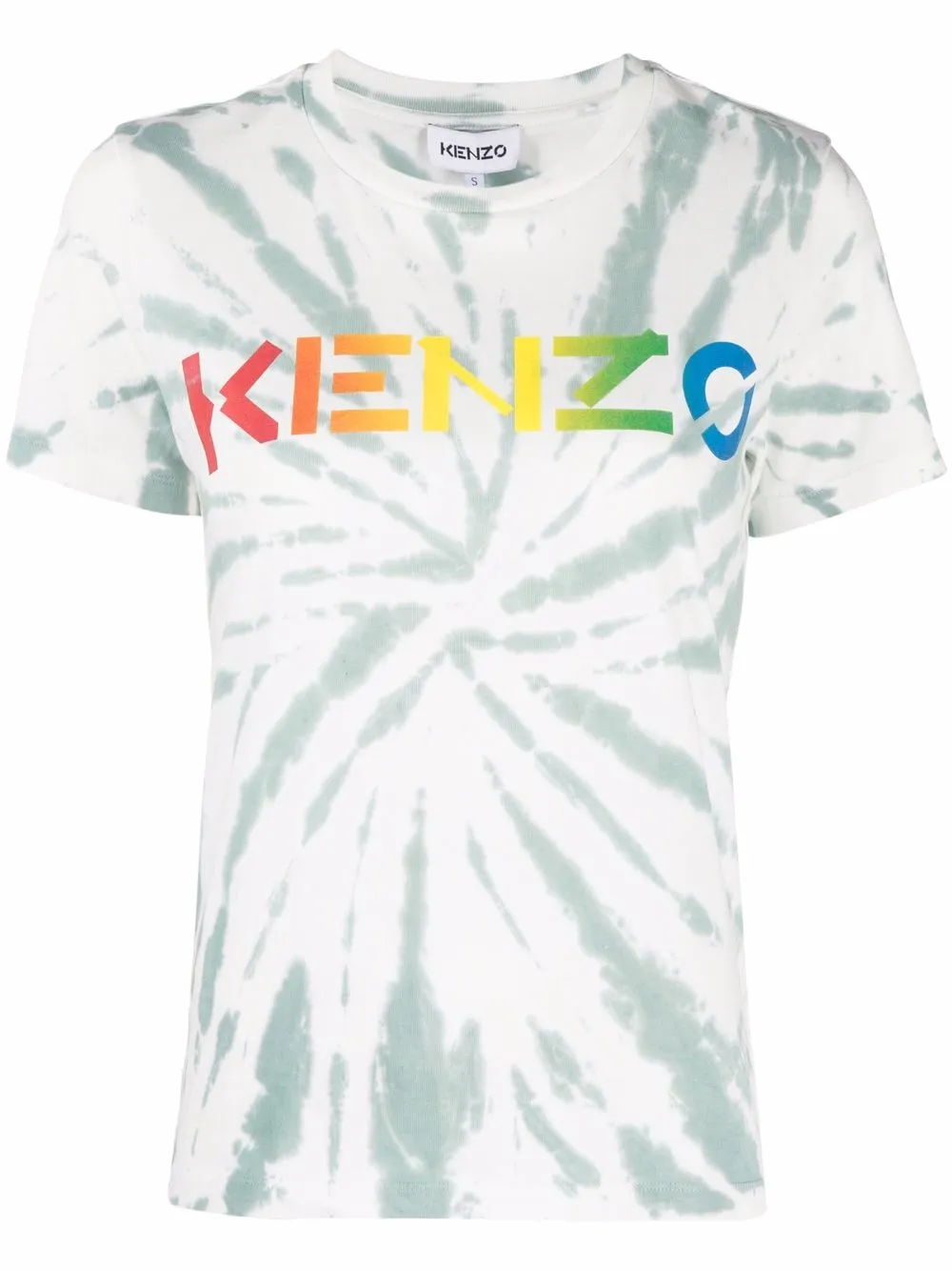 

Kenzo playera con estampado tie-dye - Verde