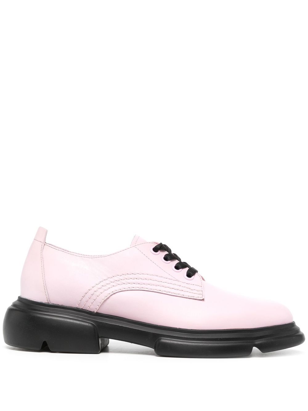 Emporio Armani lace-up leather shoes - Pink