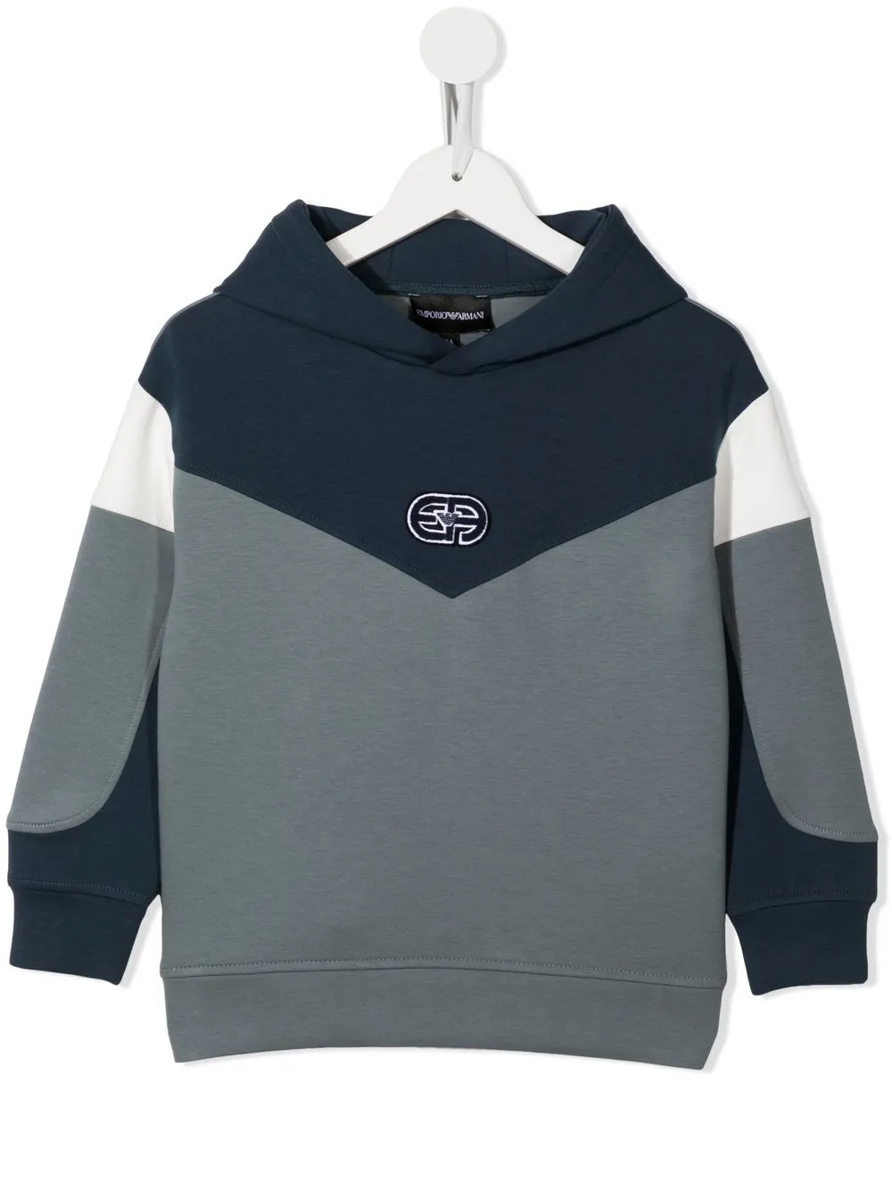 

Emporio Armani Kids hoodie con parche del logo - Azul