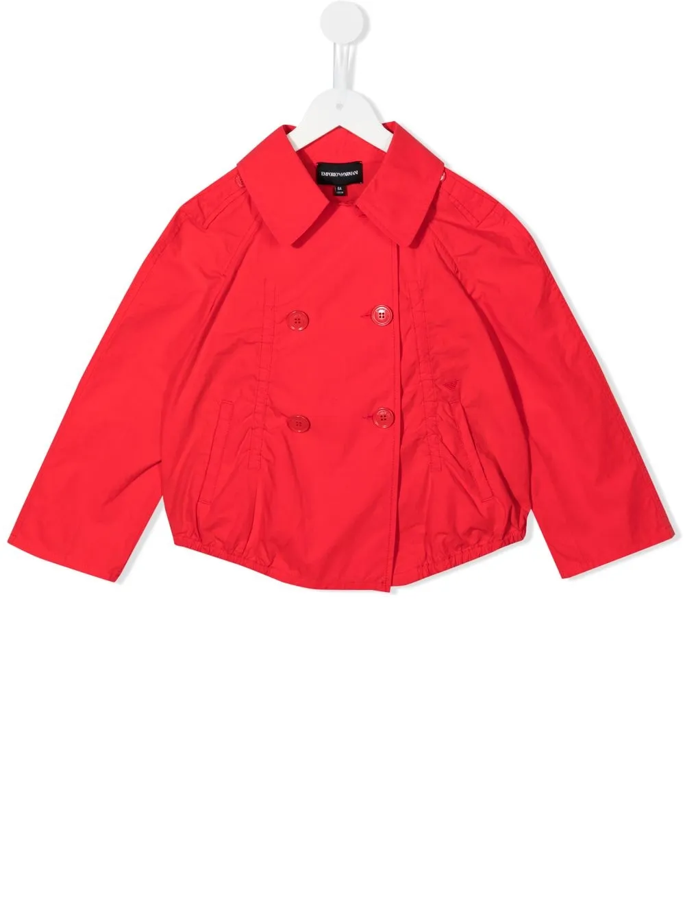 

Emporio Armani Kids chamarra con doble botonadura - Rojo