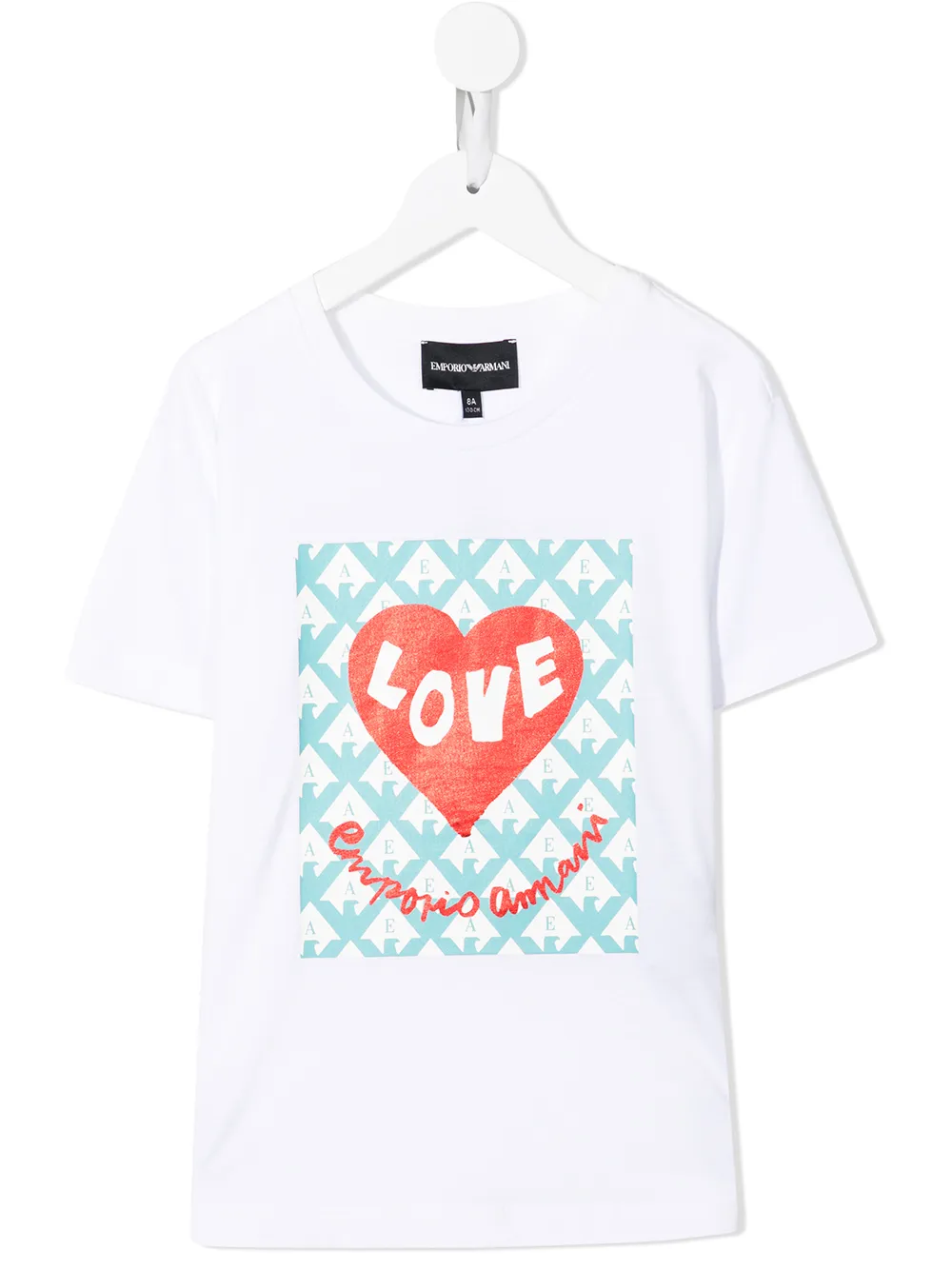 

Emporio Armani Kids logo-print short-sleeved T-shirt - White