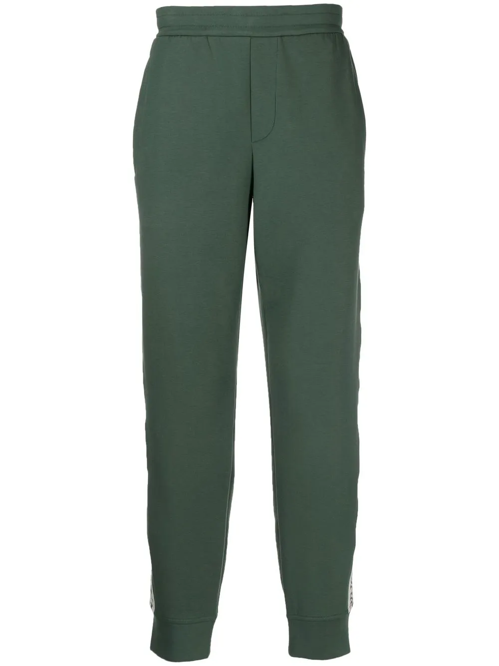 

Emporio Armani pants con franja del logo - Verde