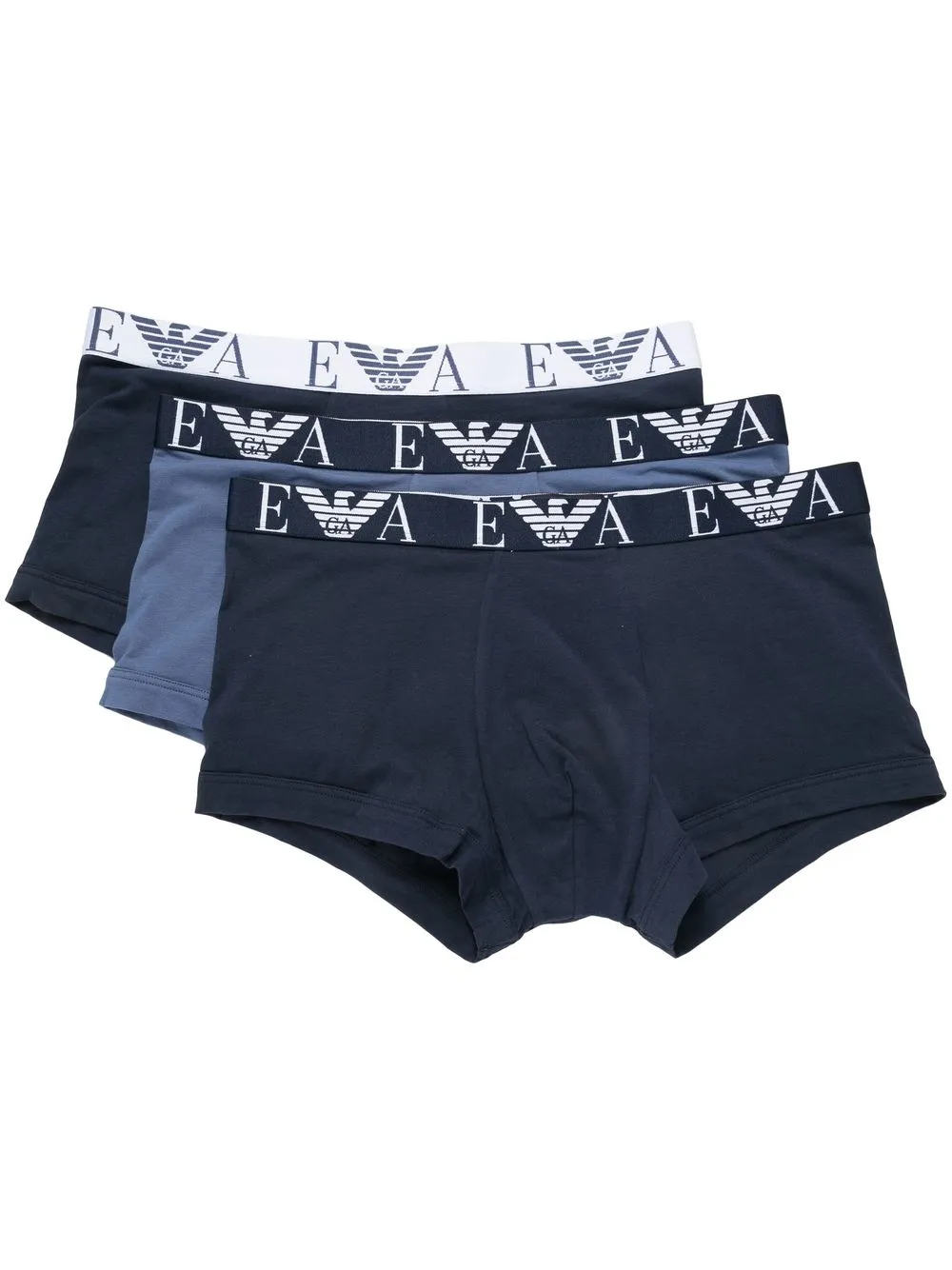 

Emporio Armani three logo-waistband boxer pants - Blue