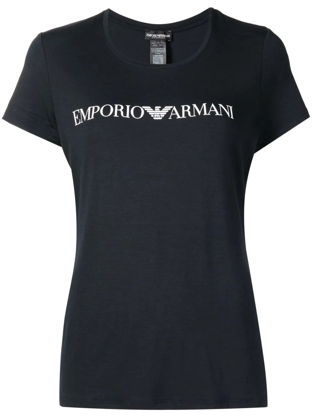 

Emporio Armani playera manga corta con logo estampado - Negro