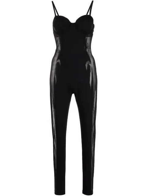 Fleur Du Mal jersey mesh catsuit