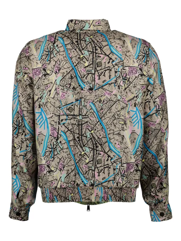 FENDI Fendi Map リバーシブル シャツジャケット | グリーン | FARFETCH JP