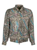 FENDI Fendi Map reversible shirt jacket - Green